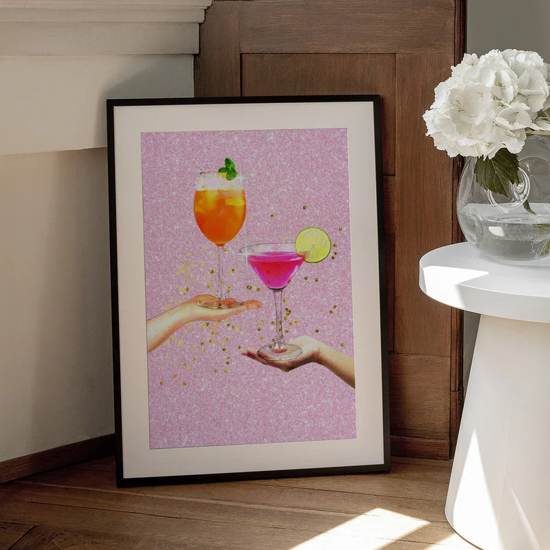 Sparkling Cheers - Athene Fritsch Framed Art | Home or Office Art