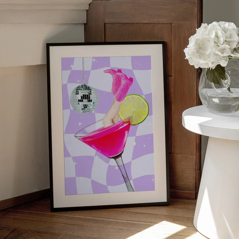 Disco Drink Delight - Athene Fritsch Framed Art | Home or Office Art