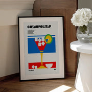 Cosmopolitan Bauhaus Cocktail - Retrodrome Framed Art | Home or Office Art