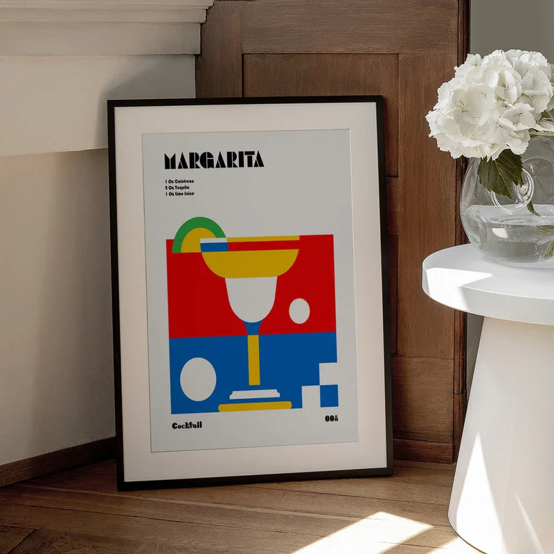 Margarita Bauhaus Cocktail - Retrodrome Framed Art | Home or Office Art