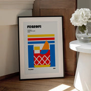 Negroni Bauhaus Cocktail - Retrodrome Framed Art | Home or Office Art