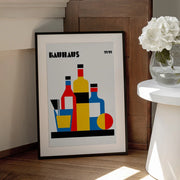 Bauhaus Wine Print - Retrodrome Framed Art | Home or Office Art