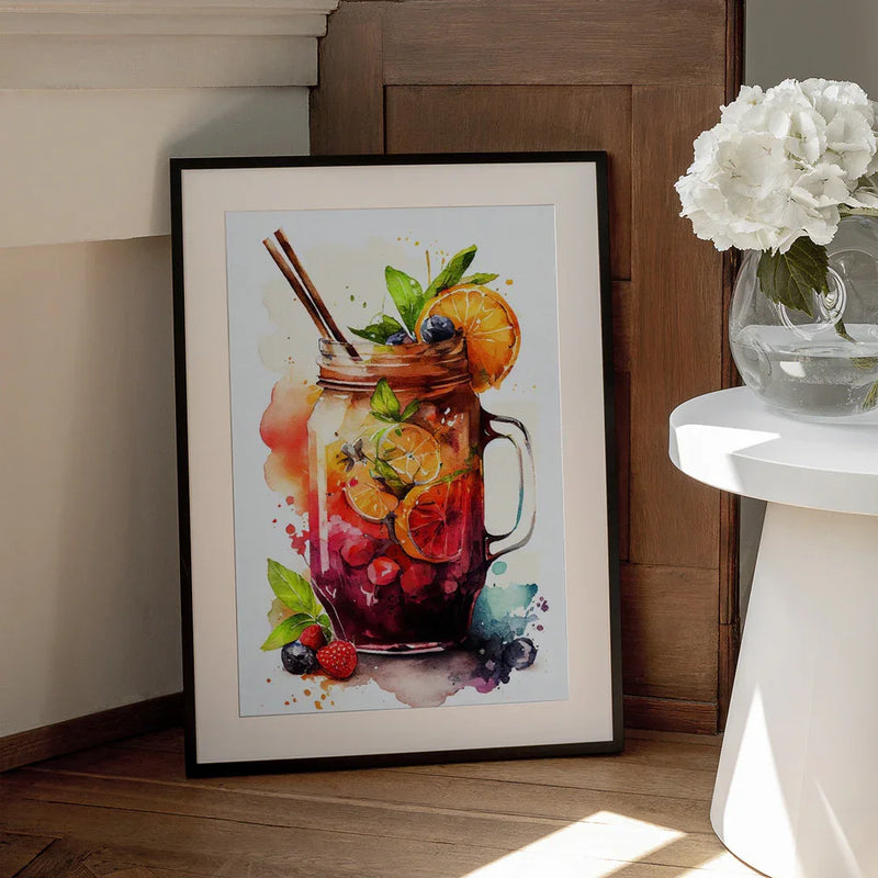 Drinks cocktail - Justyna Jaszke Framed Art | Home or Office Art