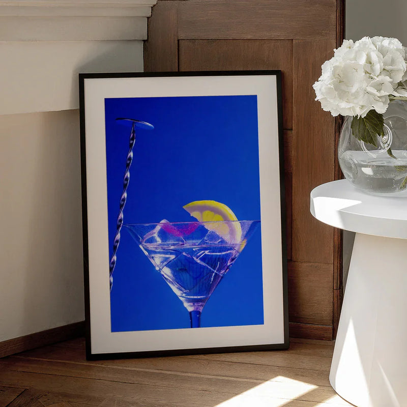 Lemon Twist Martini - Julia Ramiro Framed Art | Home or Office Art