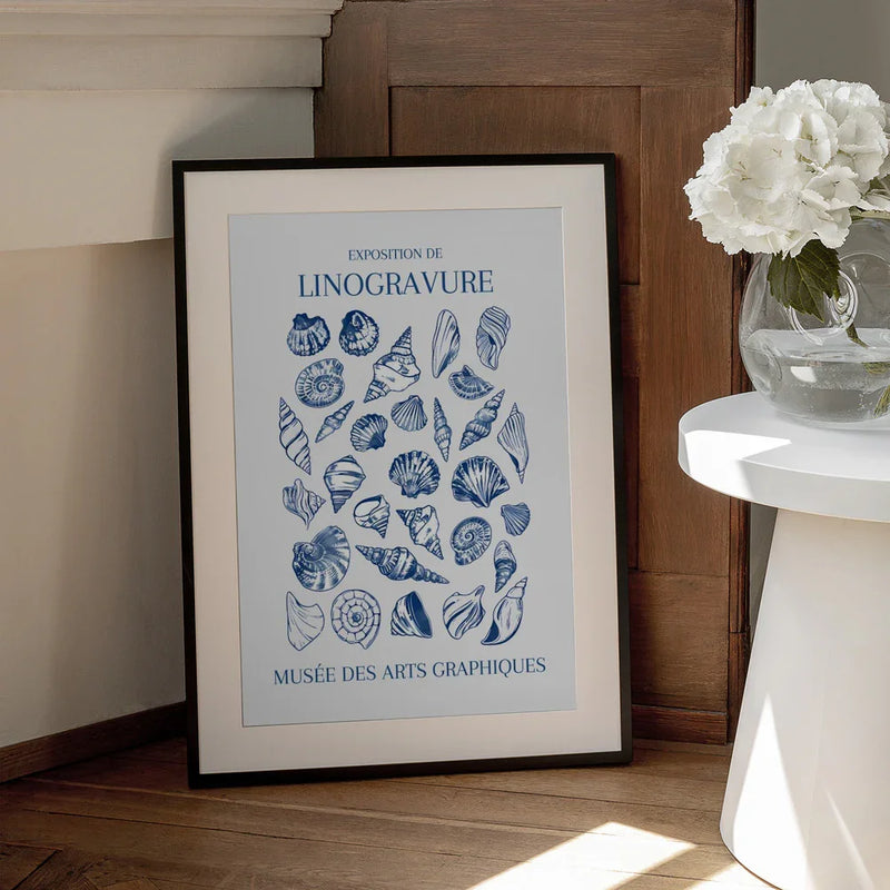 Lino Seashell Art Market - Jolly and Dash Framed Art | Home or Office Art