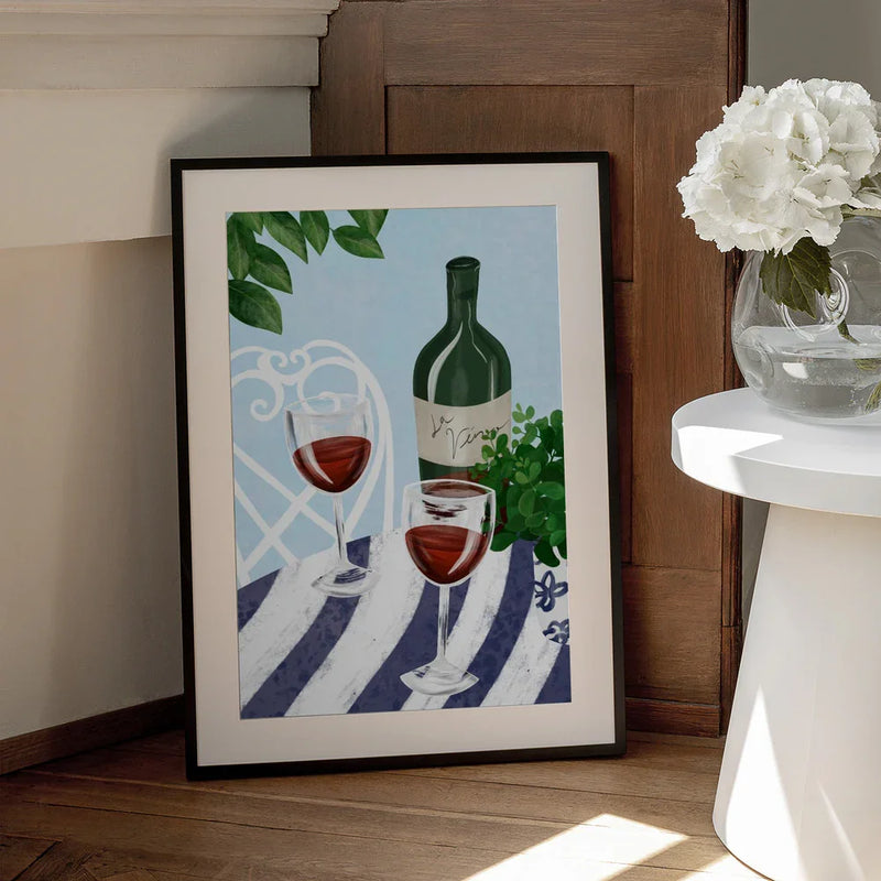 Red wine under the tree - EMELIEmaria Framed Art | Home or Office Art