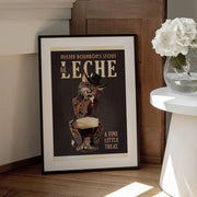 Bourbon De Leche Guinness Style Cat Art - The Whiskey Ginger Framed Art | Home or Office Art