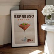 Espresso Martini Cocktail Bar Decor - The Whiskey Ginger Framed Art | Home or Office Art