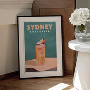 Sydney Australia Cocktail Bar Decor - The Whiskey Ginger Framed Art | Home or Office Art