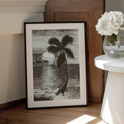 Palm in Sunset Glow - Marika Barsrsind Framed Art | Home or Office Art