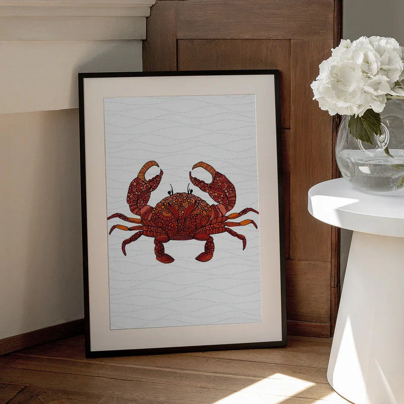 Peter the Crab - Valentina Harper Framed Art | Home or Office Art