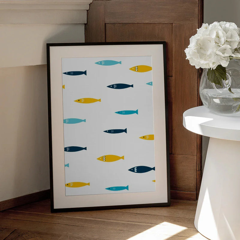 Colorful Sardines - Elizabeth C Framed Art | Home or Office Art