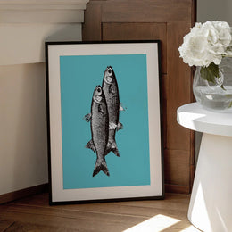 Sardinas - Elizabeth C Framed Art | Home or Office Art