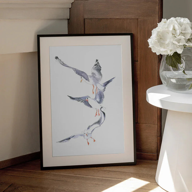 Seagull Flight - Isabelle Brent Framed Art | Home or Office Art