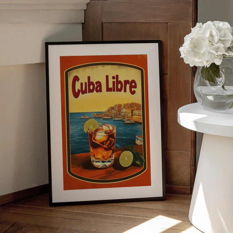 Cuba Libre Vintage Commercial - Andreas Magnusson Framed Art | Home or Office Art