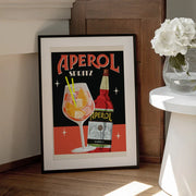 Aperol Spritz_Black - WallChart Art Studio Framed Art | Home or Office Art