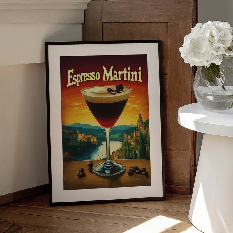 Espresso Martini Vintage - Andreas Magnusson Framed Art | Home or Office Art