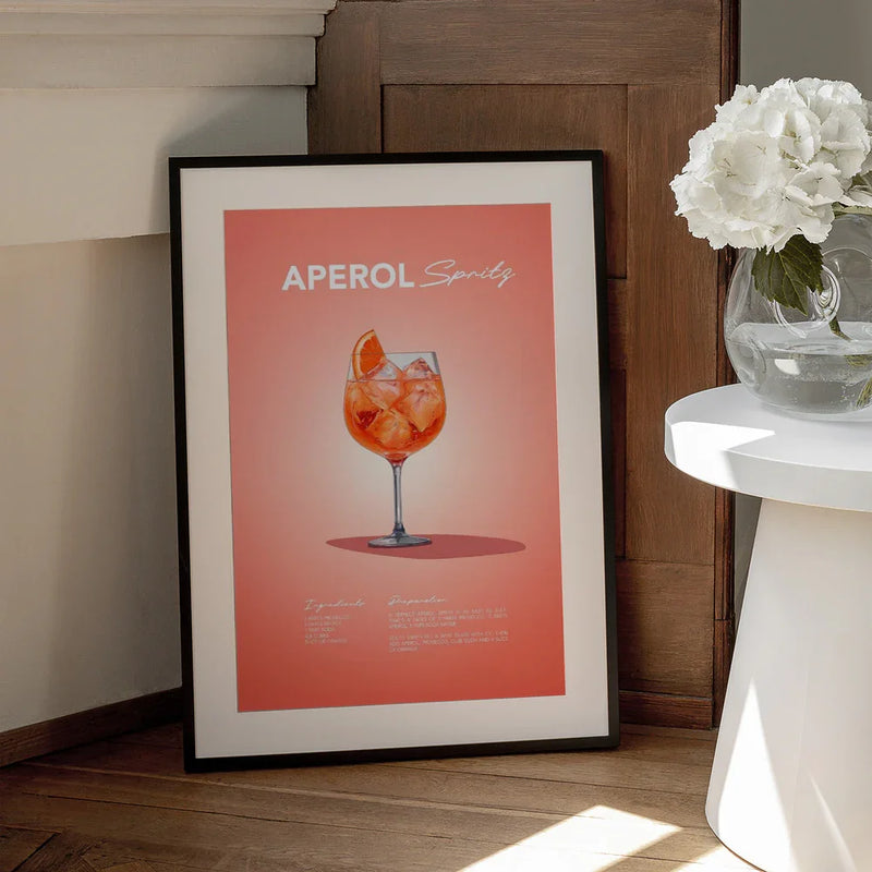 Aperol Spritz Recipe - Andreas Magnusson Framed Art | Home or Office Art