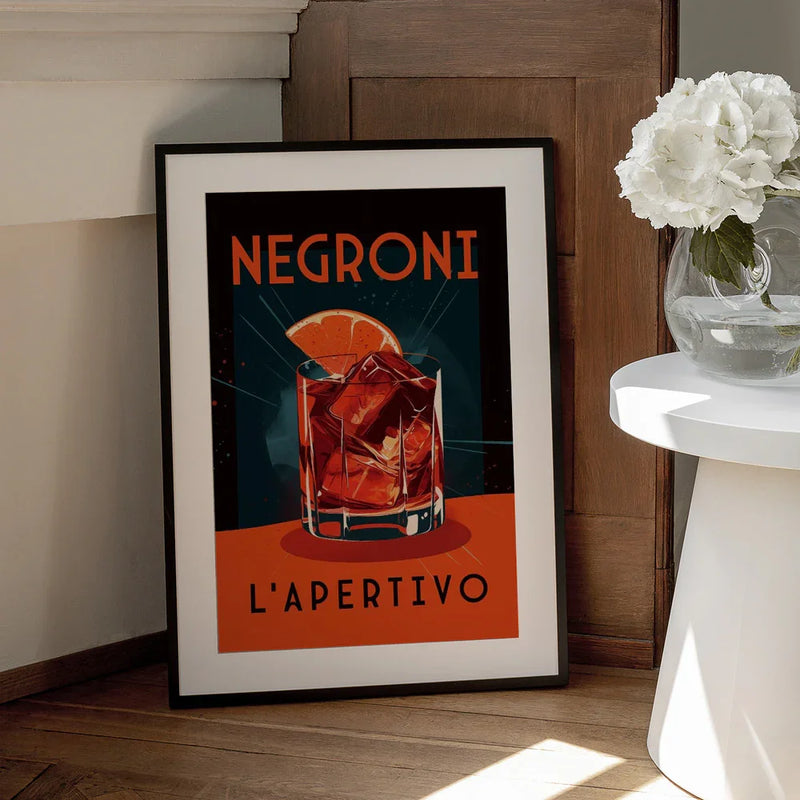 Negroni L' Apertivo - Andreas Magnusson Framed Art | Home or Office Art