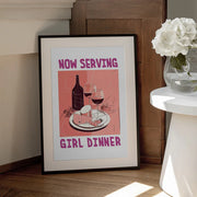 Girl Dinner No 1 - Andreas Magnusson Framed Art | Home or Office Art