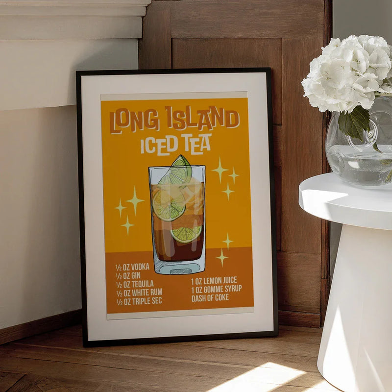 Long Island Iced Tea - WallChart Art Studio Framed Art | Home or Office Art
