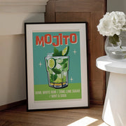Mojito Cocktail - WallChart Art Studio Framed Art | Home or Office Art