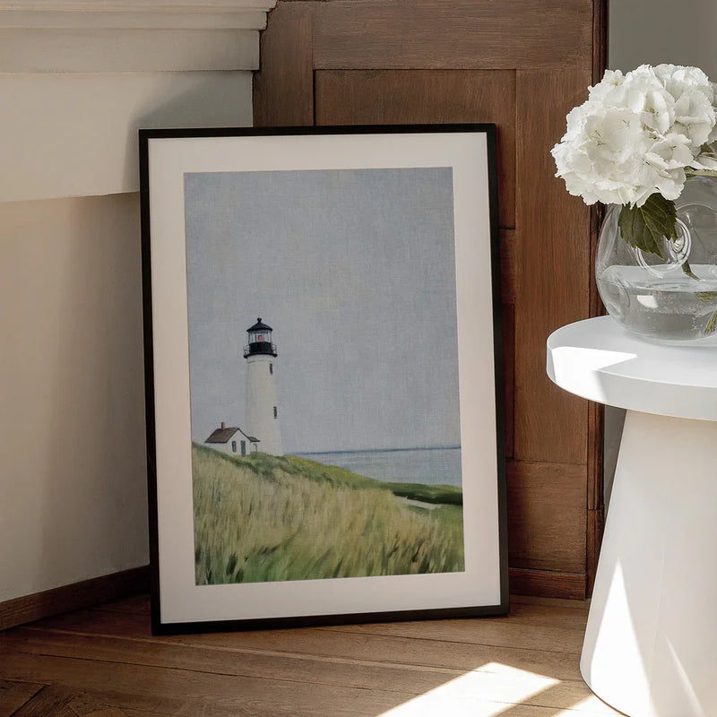 Solitary Lighthouse by the Sea - Melloi Art Prints Framed Art | Home or Office Art
