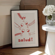 Salud! Wine Party with Friends - Rio Soléy Framed Art | Home or Office Art