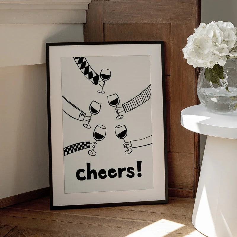 Cheers! Wine Celebration - Rio Soléy Framed Art | Home or Office Art