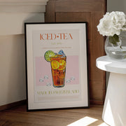 Refreshing Glass of Iced Tea - Nazma Khokhar Framed Art | Home or Office Art