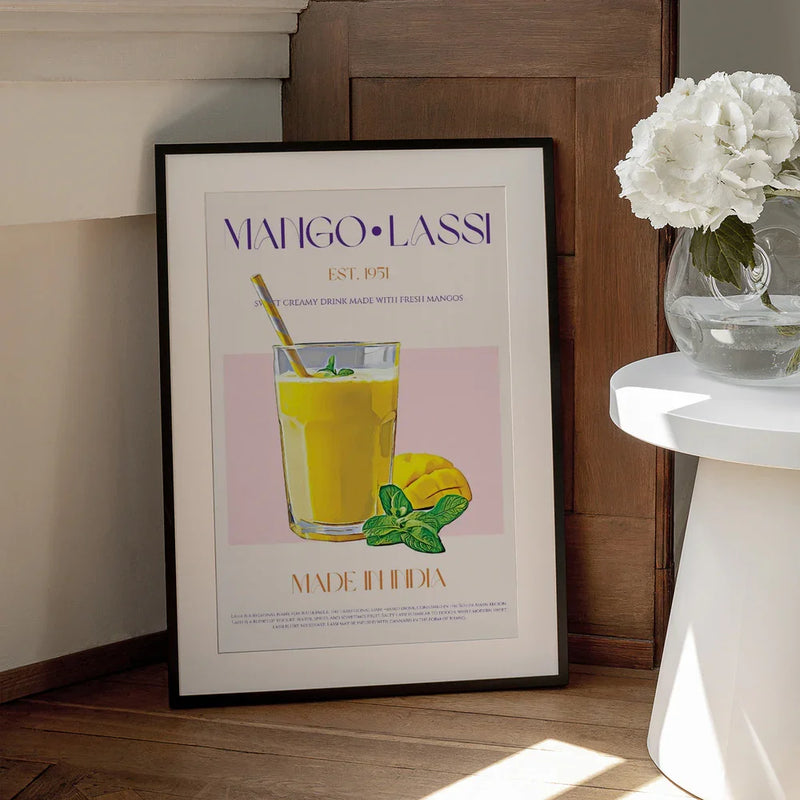 Mango Lassi Delight - Nazma Khokhar Framed Art | Home or Office Art