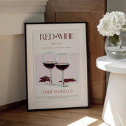 Greek Wine Elegance - Nazma Khokhar Framed Art | Home or Office Art