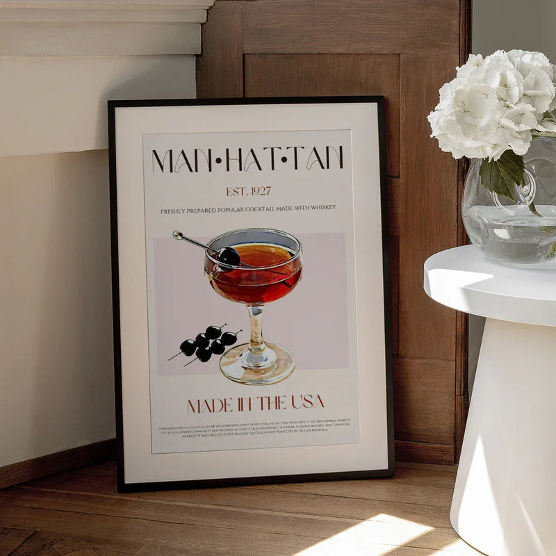Classic Manhattan - Nazma Khokhar Framed Art | Home or Office Art