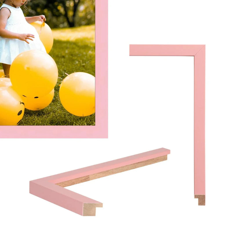 Popular Sizes Pink Picture Frame Modern Gallery Wall Pink Frame