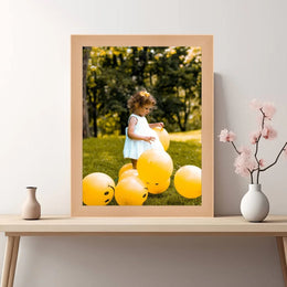 Natural 15x10 Wood Picture Frame with Real Glass - Maple Light Wood Wall Frame