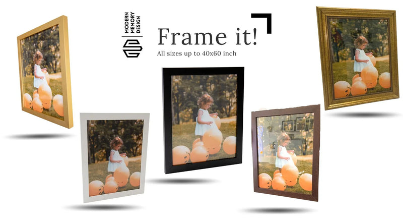 Natural 28x8 Wood Picture Frame Acrylic Glass - Light Wood Frame