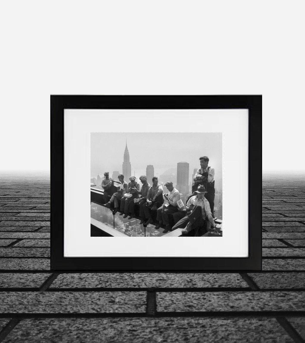 New York black and white photography vintage art frame