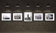 New York City art picture frame poster prints black and white Skyline