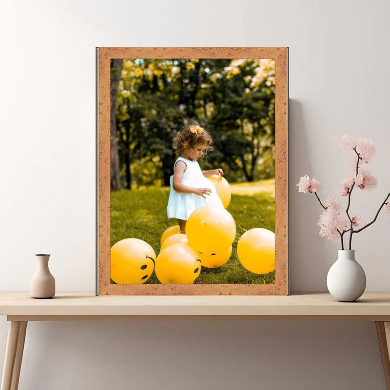 Orange Barnwood Picture Frame Distressed Rustic - Custom Framing - Modern Memory Design Picture frames - New Jersey Frame shop custom framing