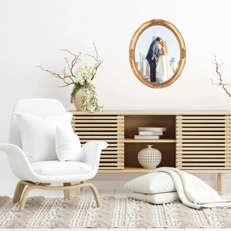 Antique Gold Round Oval Vintage Picture Frame 8x10 11x14 16x20