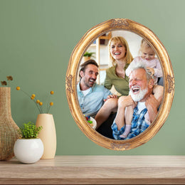 Antique Gold Round Oval Vintage Picture Frame 8x10 11x14 16x20