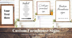 Personalized Barnwood Frame Art with custom text