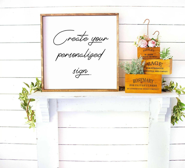 Personalized Barnwood Frame Art with custom text