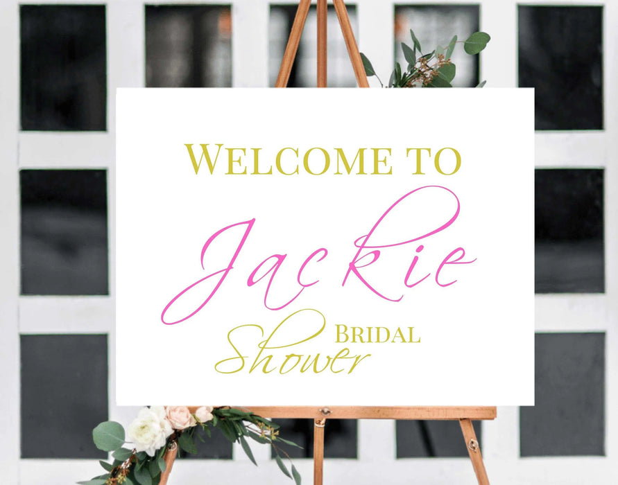 Personalized Bridal shower or wedding welcome sign wall art decor