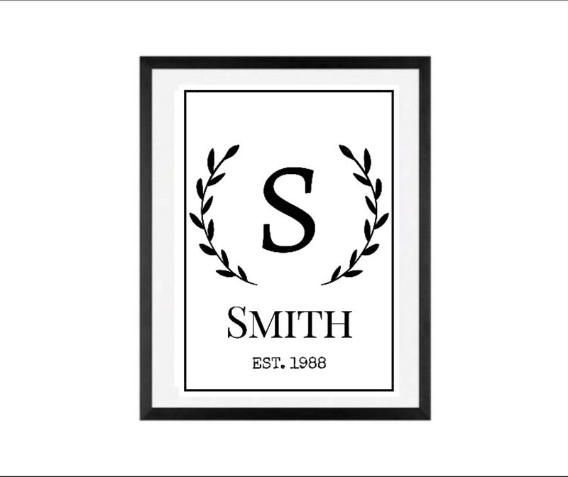 Personalized Custom Quote Print sign framed  artwork anniversary gift