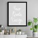 Personalized Framed art poster print sign
