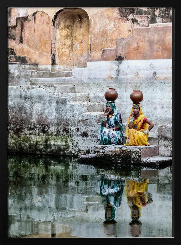 Stepwell Reflections - Susan Moss Framed Art | Home or Office Art
