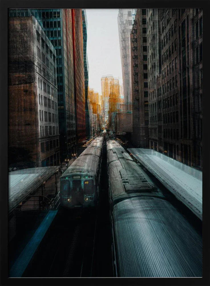Chicago's Station Framed Art Carmine Chiriacò | Home or Office Art