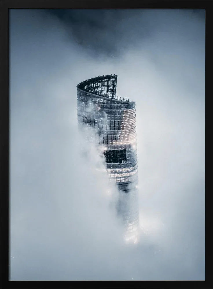 City on the Cloud Framed Art Aron Tien | Home or Office Art