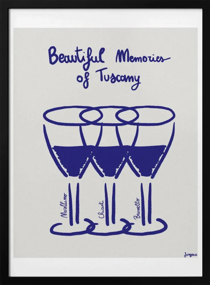 Il vino - Giulia Mora Framed Art | Home or Office Art